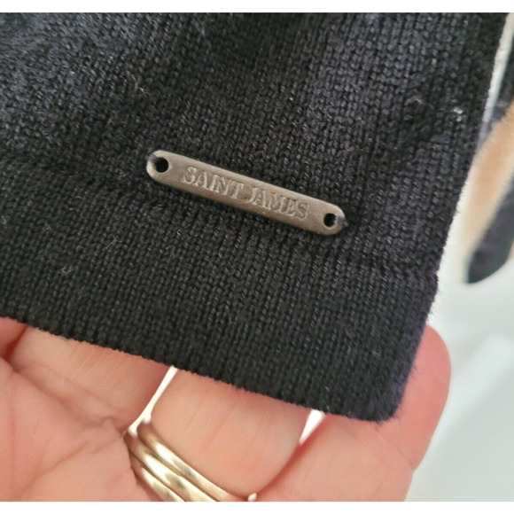 Saint James Striped Wool SZ 6 Black White Stripe Breton French Fisherman Depuis - Picture 6 of 6